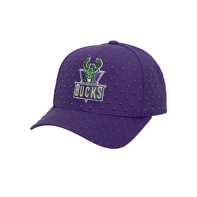 Mitchell & Ness HWC '93 Polka Dot Milwaukee Bucks Pro Crown Adjustable Hat