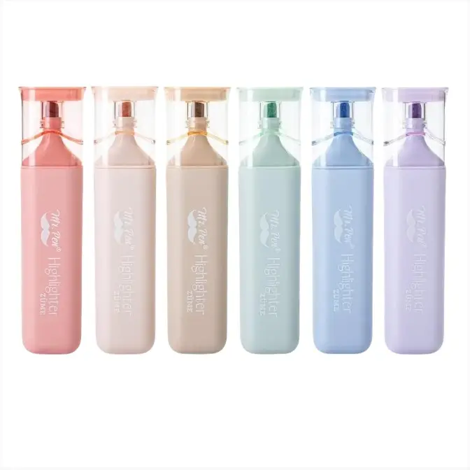Highlighters Pastel Assorted Colors for Books, 6 Pack, Morandi Colors, Chisel Tip Highlighters Pastel Assorted Colors for Books, 6 Pack, Morandi Colors, Chisel Tip