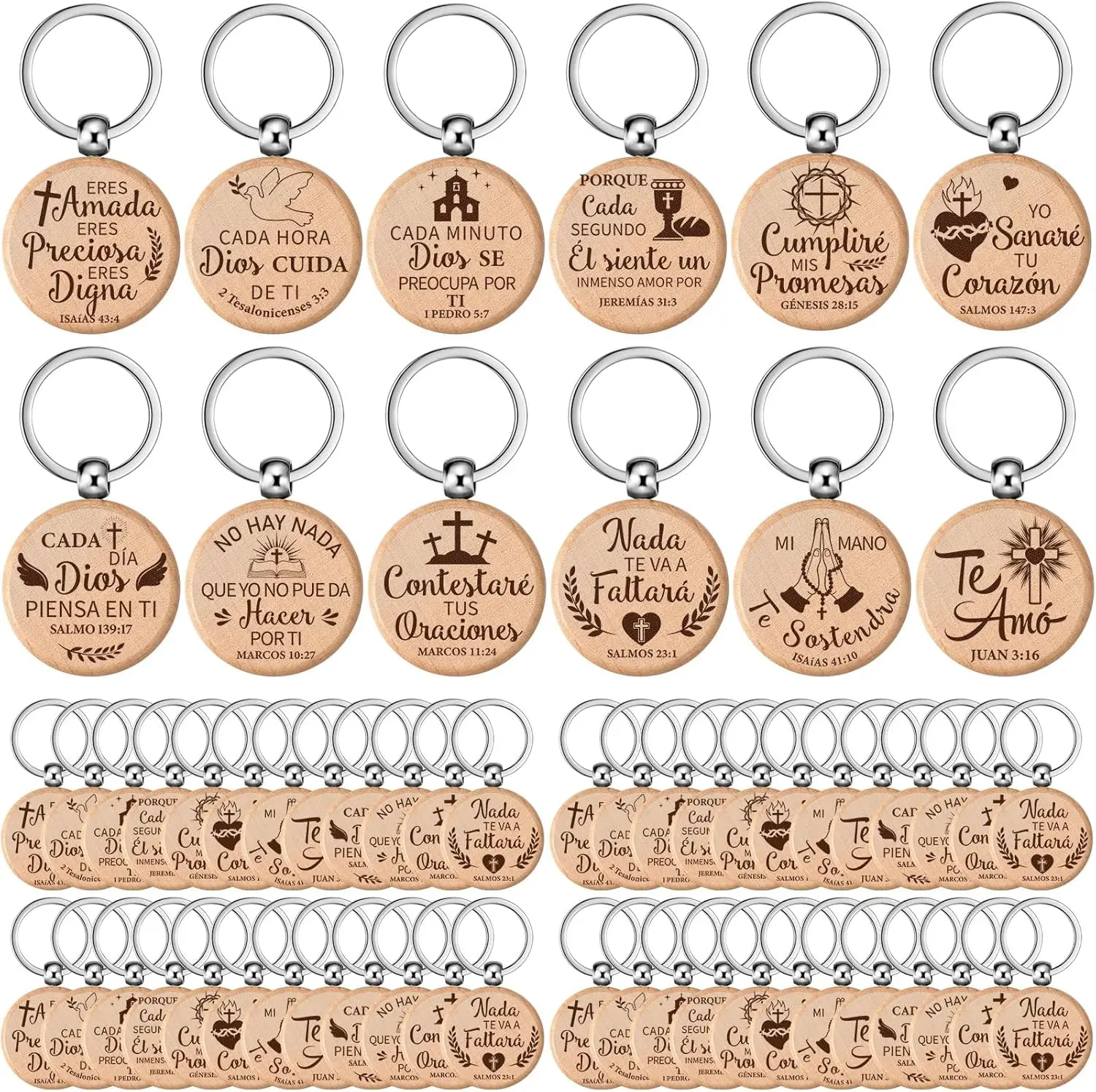 Spanish Christian  Llaveros Cristianos En Espanol  Verse Wooden Quotes  Religious