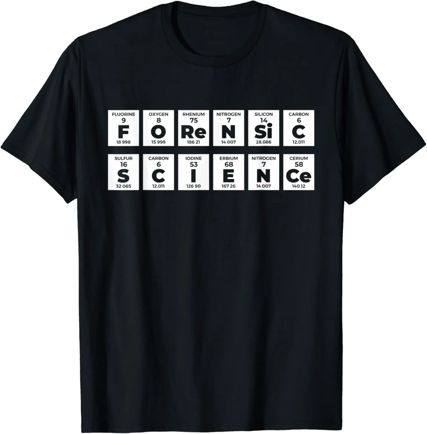 Forensic Science Crime Scene Periodic Table DNA Criminology T-Shirt - Antonioja Shop 37B0BKYCNN74