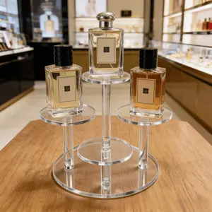 1 Set Of Multifunctional Acrylic Display Stand  Suitable For Personal Collection And Commercial Storage Display  High Transparency  Sturdy  Suitable For Cosmetics Collectibles  Cupcakes  Suitable For All Scene Display Stands