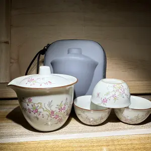Jianzhan, handmade by master, inherited from intangible cultural  Travel tea set