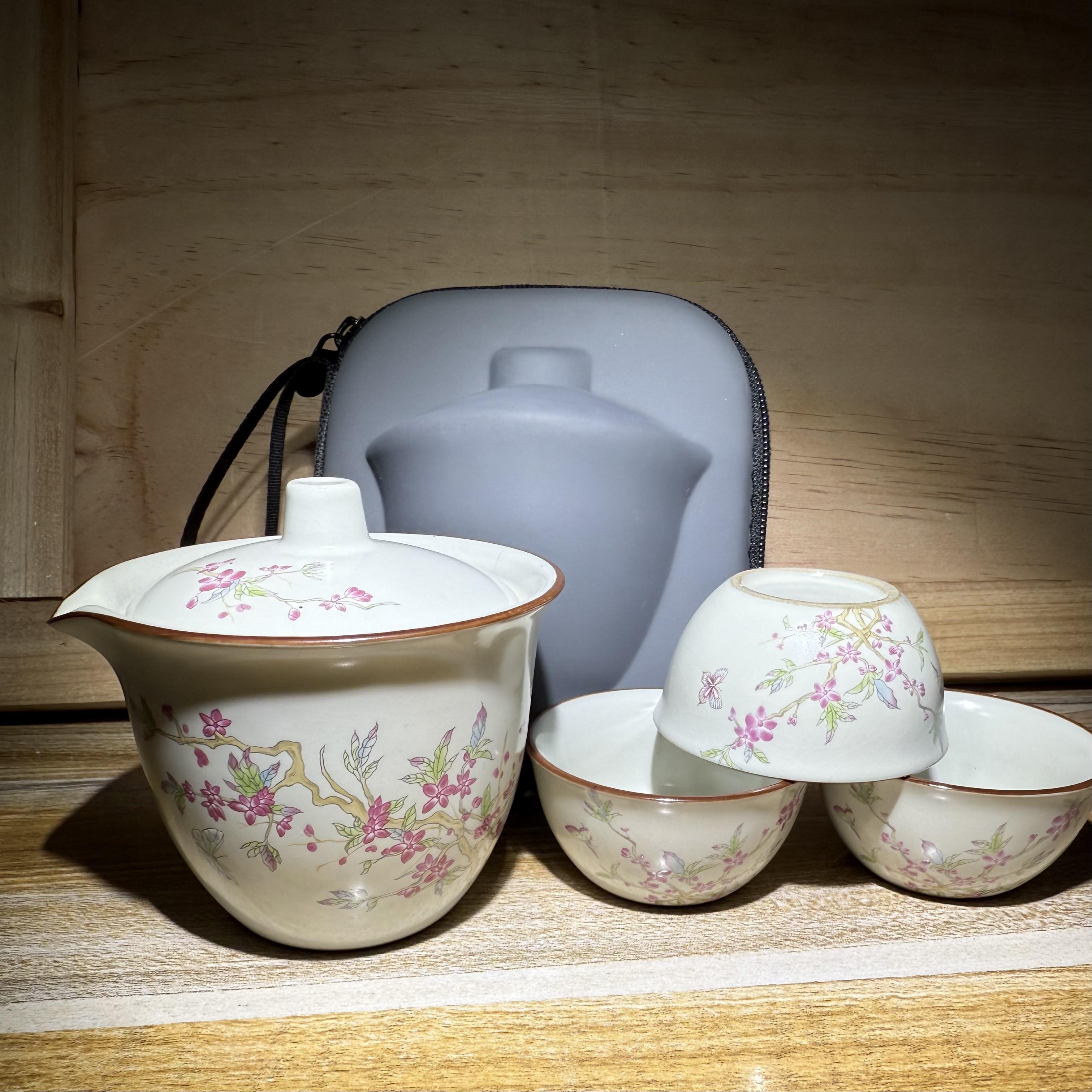 Jianzhan, handmade by master, inherited from intangible cultural  Travel tea set