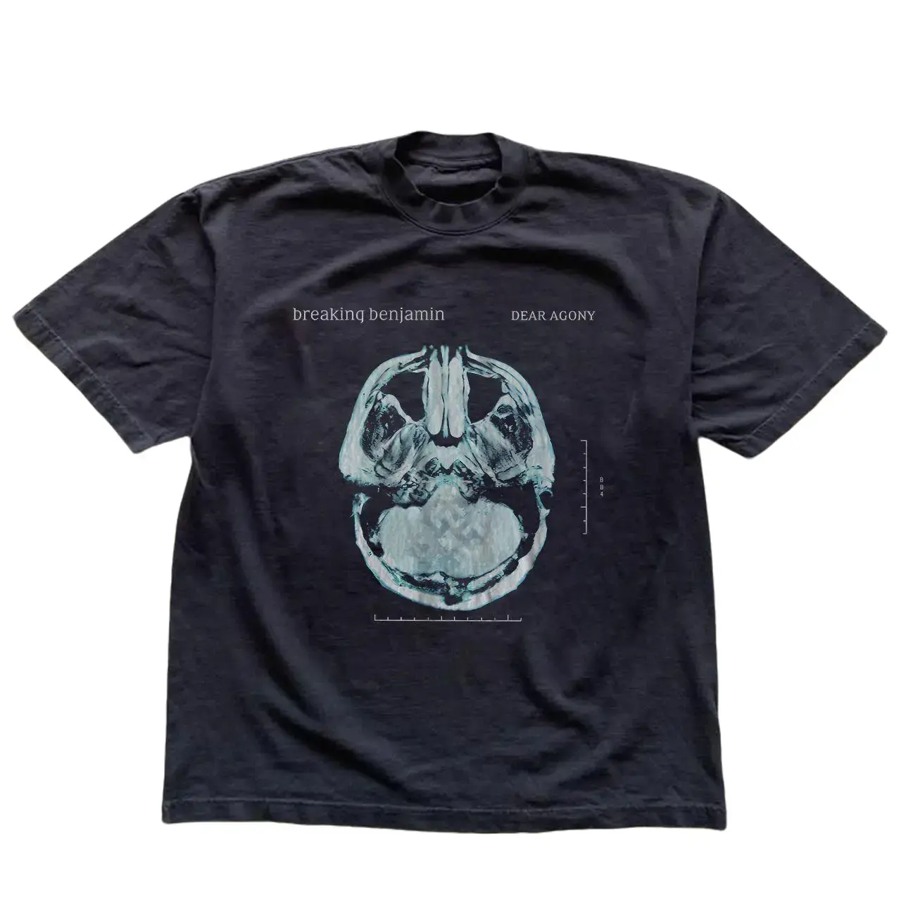 Breaking Benjamin Skull X-Ray Graphic T-Shirt, Black Unisex Cotton Tee, Vintage Alternative Rock Band Shirt, Retro Y2K Heavy Rock Graphic T-Shirt, Music Fan Gift