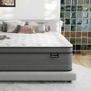Full Size Mattress, Hybrid Full Bed Mattress in a Box, High Density Memory Foam and Individually Pocket Spring for Motion Isolation, Pressure Relief, CertiPUR-US, Medium Firm
