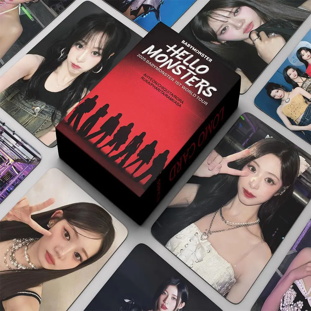 55Pcs/Set Kpop BABY MONSTER New Album Lomo Cards HARAM HD Photocards Girls Photo Card For Collection Fans Gift