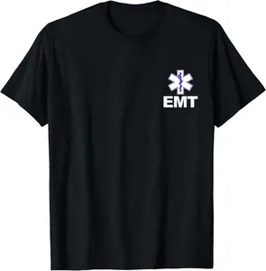 100% Cotton EMT Emergency Medical Technician Uniform Firts Aid Men Women T-Shirt