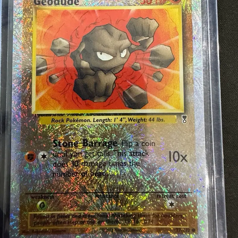 NM- Geodude legendary collection reverse holo