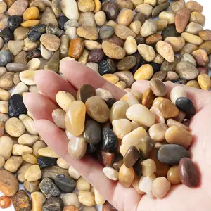 River Rocks 3LB-18LB, Polished Pebbles, Garden Decorative Rock, Small Gravel Stones for Indoor Outdoor Plants, Succulents, Aquarium, Landscaping, Vases, Fish Tank, Terrarium
