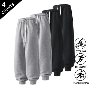 4-Pack Men’s Classic Straight Fit Pants – Stretchy, Comfortable, Lightweight, Casual for Everyday Wear