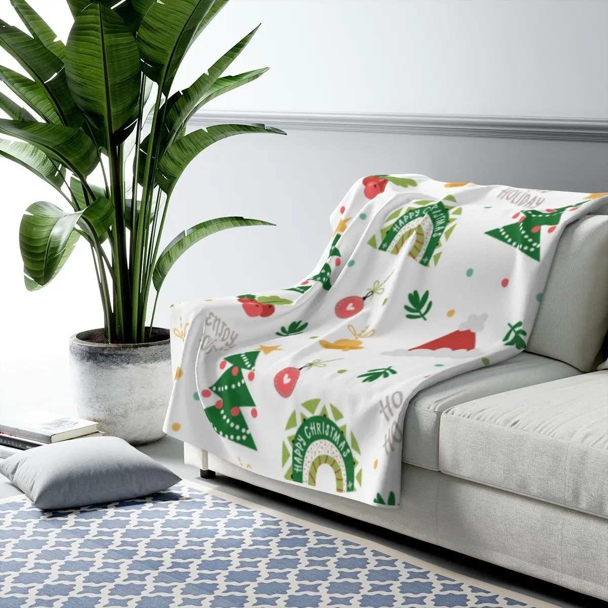 Christmas fleece blanket