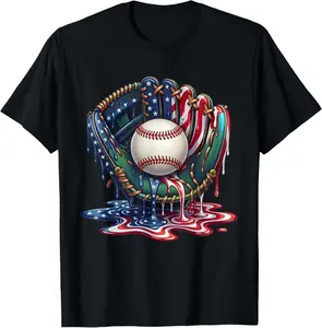 Baseball Life Style 101 Apparel Youth Drip Baseball Boys Youth Boys T-Shirt Cotton Fabric