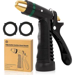 Garden Hose Nozzle Sprayer, Heavy Duty Water Hose Nozzle, High   Nozzles, Adjustable Nozzle for hose Outddor, Washing , Cleaning Ground, Watering