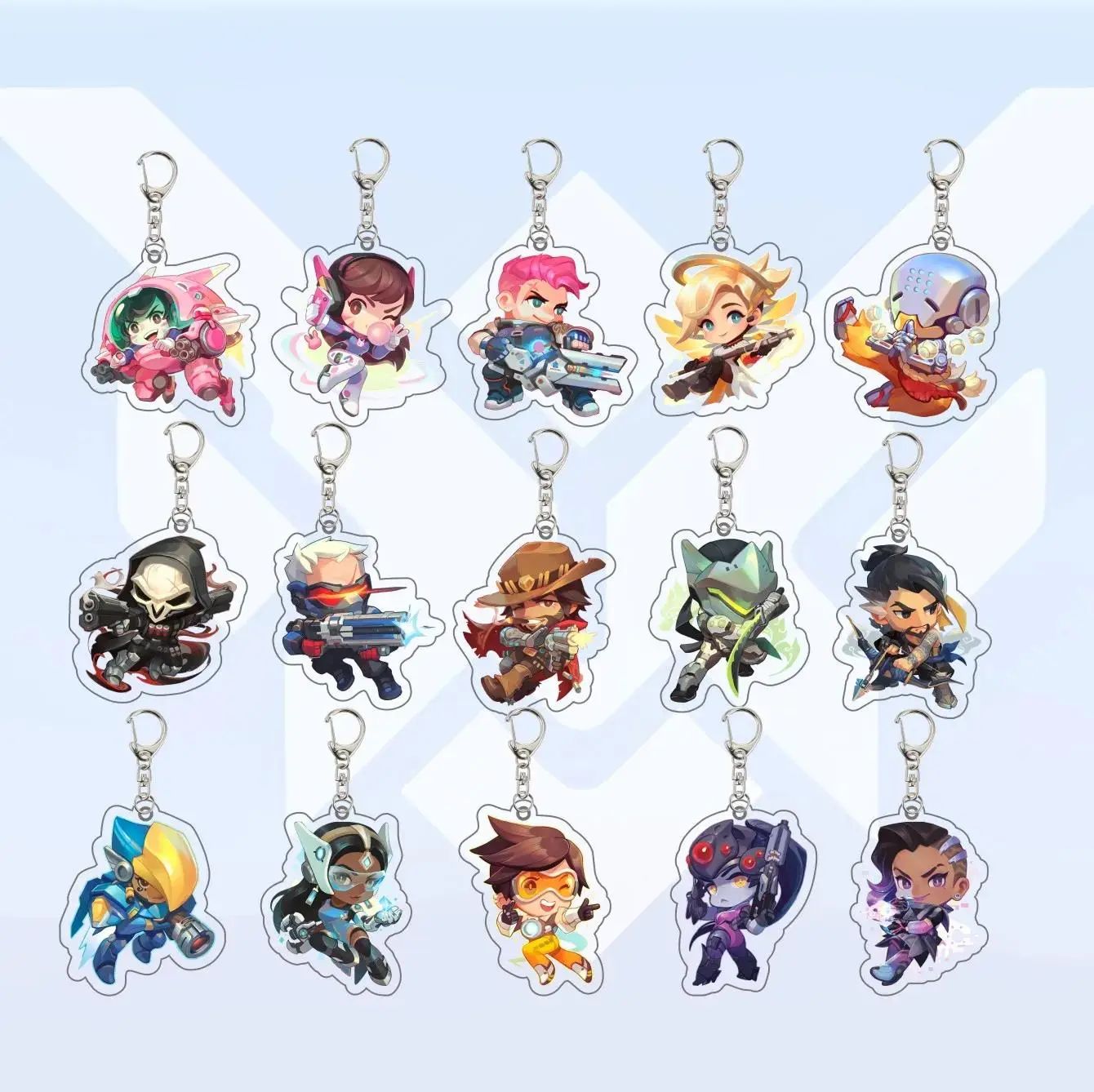 Overwatch Acrylic Keychain, Backpack Charm, Birthday Gift, Gift Kid