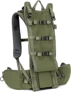 Hunting Backpack Frame - Lightweight Aluminum Pack Frame for Backpacking, Hiking, Meat-Hauling, Large Load Hunting Green