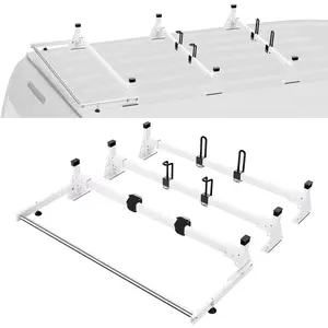 【Summervibes】VEVOR Trailer Ladder Rack Van Roof Ladder Rack for Ford Transit Custom 2013-2024 Automotive