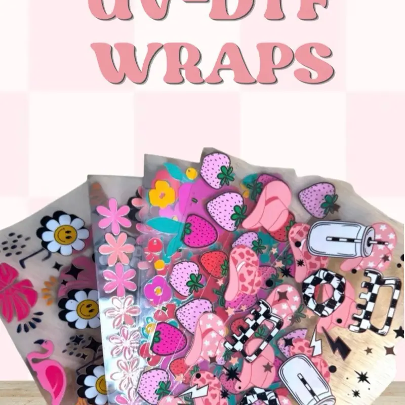 UVDTF WRAPS Bundles - UV-DTF Sticker - Claim On Live TikTok Event