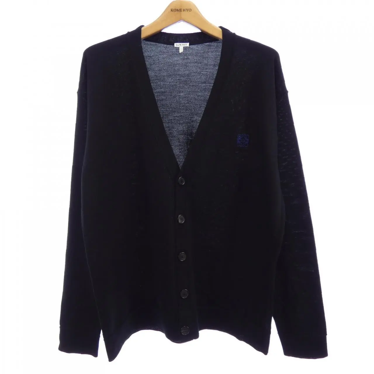 Pre-owned Loewe Others Small Leather Goods Anagram Cardigan
