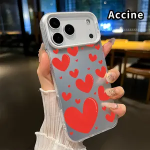 Phone Case for iPhone 17 16 15 14 Pro Max 13 12 11 XR XS Plus Air E Hearts in Flurry Pattern Anti-Scratch Shockproof Pocket-Friendly durable Cover Cellphone Protective