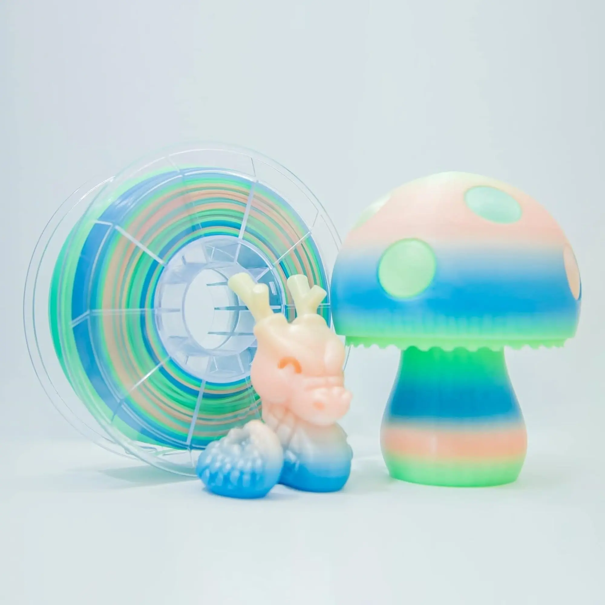 Ziro 3D PLA PRO Glow-In-The-Dark Filament, Eco-Friendly for 3D Prints & Crafting, Compatible with 0.4mm or Larger Nozzle, Ideal for 190-220°C Nozzle Temperature, Brilliant Glow, Dimensional Accuracy