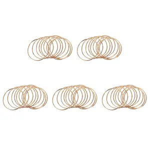 50 Pack 3 Inch Gold Dream Catcher Metal Rings Hoops Macrame Ring for Dreamcatchers and Crafts