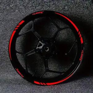 Sports Reflective Wheel Hub Sticker Set - 18 Inch Wheel Rim Sticker, Enhance Visibility and Style