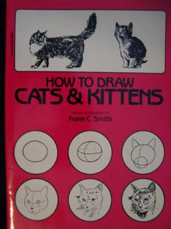USED Book - How to Draw Cats and Kittens by Frank C. Smith (Paperback) - english