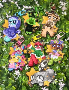 Toon Keychains | Shelly, Vee, Pebble, Bassie, Yatta, Astro, Bobette | Dandy’s World | Roblox, Perfect Gift for Fans & Collectors