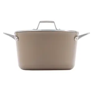 Calphalon Premier Ceramic Nonstick 7-Qt. Dutch Oven with Lid, Mushroom Grey