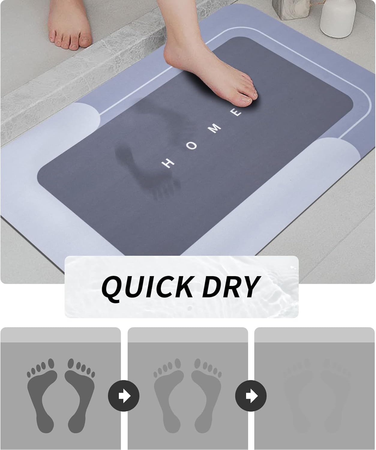 Luxury Minimalist 3 Piece Bathroom Rugs Ultra Absorbent Fast Drying Non Slip U Shaped Toilet Mat Set for Shower Tub Home Letter Accent Super Absorbent Diatomite Mat Soft Comfortable Rubber Back Easy to Clean Luxury Minimalist 3 Piece Bathroom Rugs Ultra Absorbent Fast Drying Non Slip U Shaped Toilet Mat Set for Shower Tub Home Letter Accent Super Absorbent Diatomite Mat Soft Comfortable Rubber Back Easy to Clean