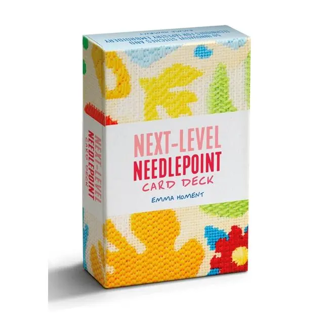 Next-Level Needlepoint Card Deck: 50 Innovative Stitches and Techniques for Tapestry Embroidery -- Emma Homent - Other
