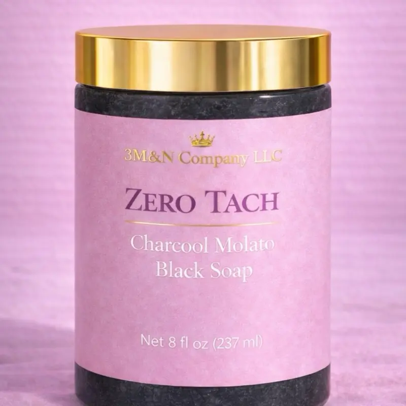 3M&N Homemade Charcoal Turmeric Molato Cleansing soap 8oz for Effective Natural Cleansing with Charcoal Turmeric & Molato Ingredients