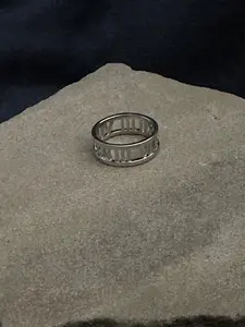 Sterling Silver Roman Numeral Band Ring