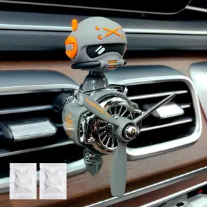 Airplane Pilot Car Fresheners Vent Clip Air Outlet Aromatherapy Ornament Car Fragrance Diffuser Gifts for Him Her Friends Families