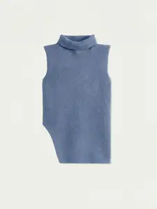 Turtle Neck Cashmere Vest