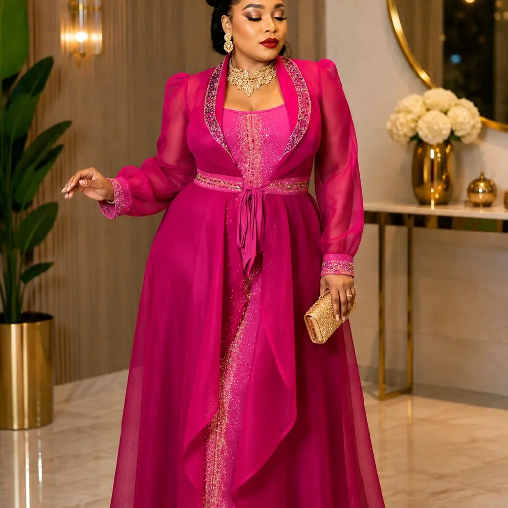 Women's 2-Piece Dress Set, featuring a Sleeveless Inner Dress and a Matching Jacket