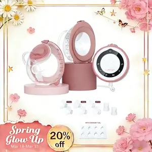 Momcozy Breast Pump V1 Pro, Hands-Free Portable Wearable Breast Pump, Upgraded Electric Breast Pump with 3 Fine-Adjustable Rhythms | 15 Levels, with Leak-Proof DoubleFit Flange, Comfort Red,A