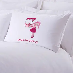 Personalized Princess Ballerina Kids Sleeping Pillowcase