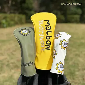 Golf Club Head Cover, Durable & Stylish Design, Perfect Fit for Drivers, Fairways, Woods, Hybrids, Essential Golf Accessory, Golf Head Covers