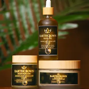 Earthcrown Hair Oil, Pomade and  Mask Combos for Enhanced Shine and Healthy hair