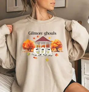 Gilmore Ghouls Sweatshirt, Halloween Gilmore Girls sweater, Snoopy Fall Crewneck, Ghosts & Coffee, Cozy October Vibes