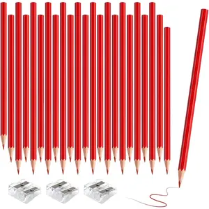 36 count Red Colored Pencils, Pre-sharpened Professional Wooden Art Pencils Set for Artists Painting |  Drawing Sketching Supplies (Red)