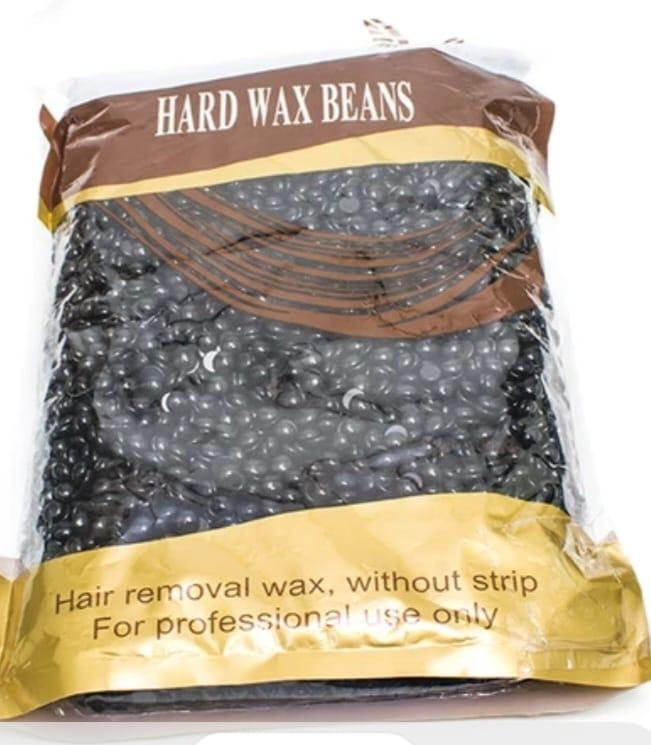 500g Painless Black Hard Wax Beans for Hair Removal - Ideal for Underarms, Legs, Bikini  Gentle Body Care Smooth Comfort Cosmetic