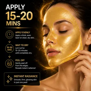 Deep Clean Peel Off Facial Mask, Oil Control Dirt Removal Brightening Skin For Daily Skincare