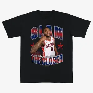 SLAM "Jaden Bradley The Closer" Basketball Graphic T-Shirt – Arizona Inspired College Basketball Fan Tee with Bold Athlete Design