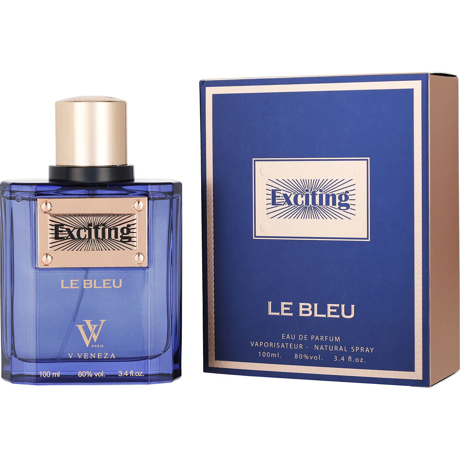 V. Veneza Exciting Le Bleu By Dumont Paris Eau De Parfum For Men