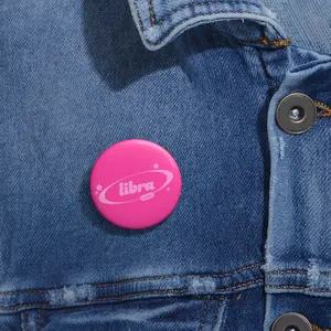 libra princess (light pink) button (hot pink)