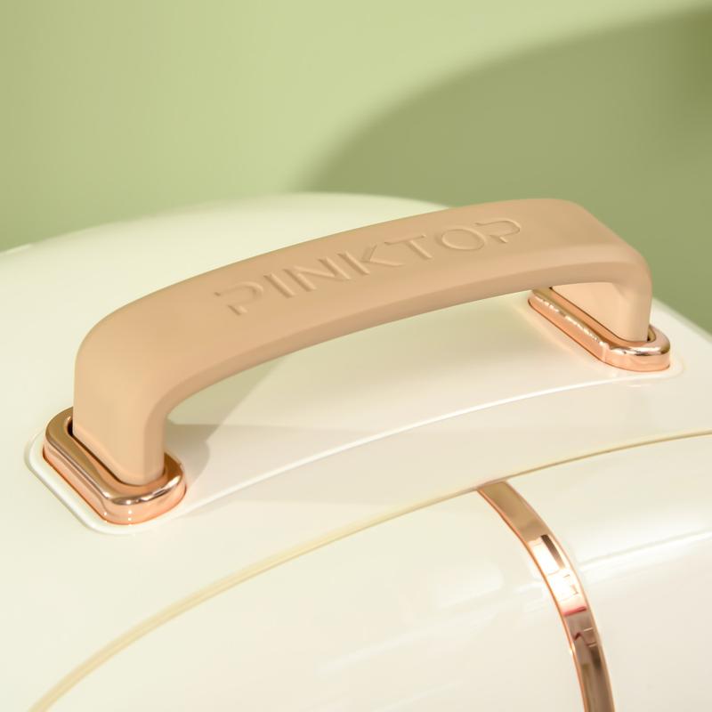 Portable Skincare Fridge with LED Display, 12L Mini Fridge for Beauty, Makeup and Cosmetics, Small Refrigerator Cooler for Bedroom, Home Office, Desktop, White