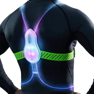 Noxgear Tracer2 - Rechargeable Multicolor Illuminated Reflective Vest for Running, Walking, or Cycling