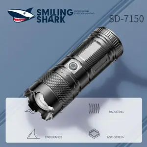 【SD-7150】Smilingshark flashlight, lightweight, portable, convenient charging, convenient, Four colors lights, suitable for family, office, travel and other scenes